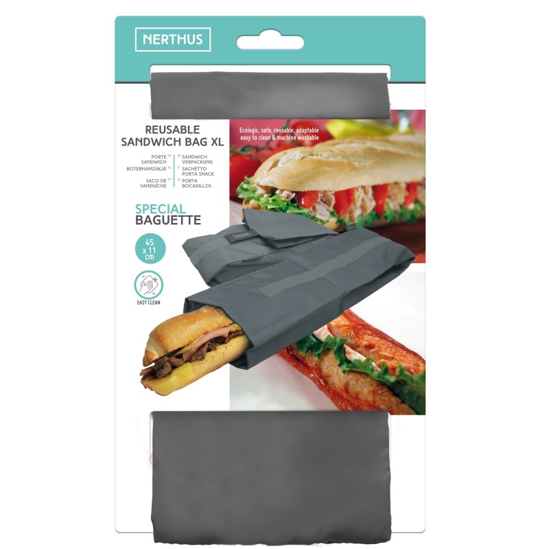 vin bouquet Porta bocadillo baguette gris En oferta