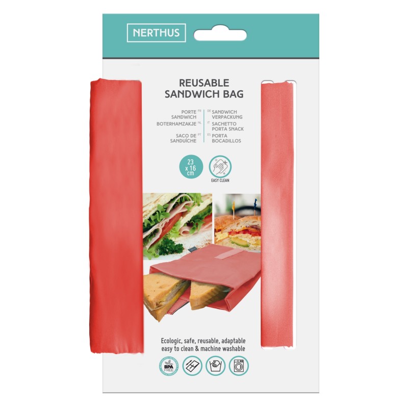 vin bouquet Porta sandwich xl coral Rebajas de fábrica