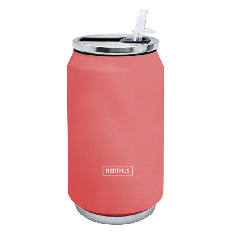 vin bouquet Lata isotérmica color CORAL 330ml doble pared En oferta
