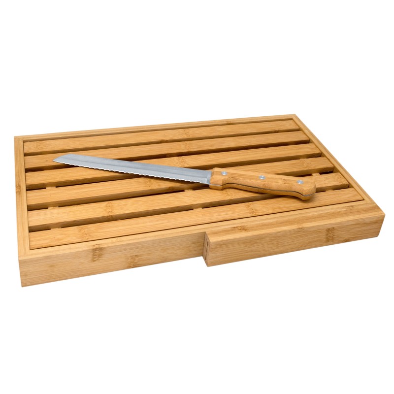 vin bouquet Tabla de corte en bambú con cuchillo Ofertas especiales