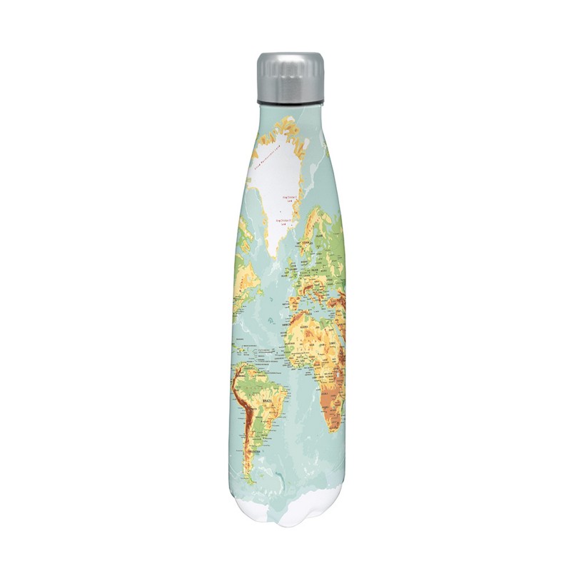 vin bouquet Botella Mapamundi 750ml doble pared