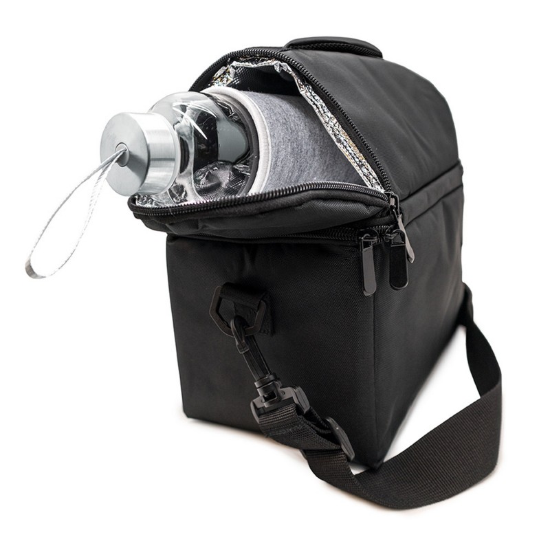 vin bouquet Bolsa Porta Alimentos Con Doble Piso color Negro Precio de fábrica