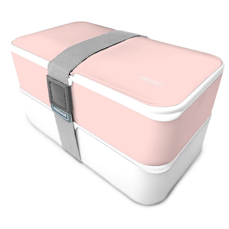 vin bouquet Doble Lunch Box Rosa Pastel
