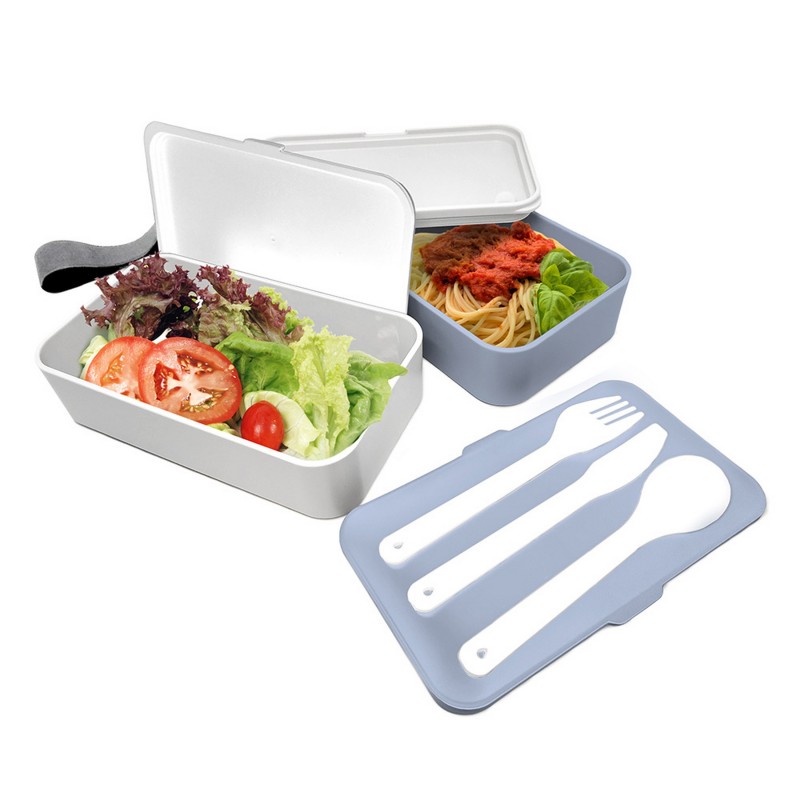 vin bouquet Doble Lunch Box Azul Pastel Solo hoy