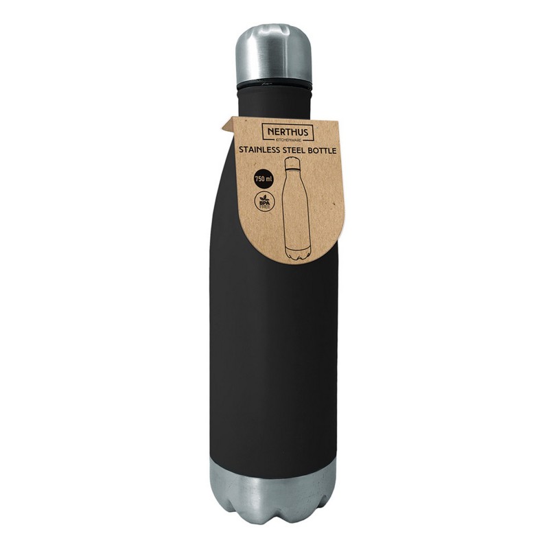vin bouquet Botella Acero Inoxidable - Negro Solo queda un día
