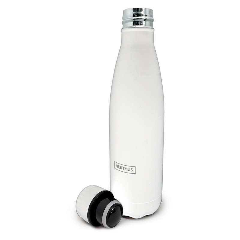 vin bouquet Termo Doble Pared Vintage de Acero Inoxidable Color Blanco 500 ml