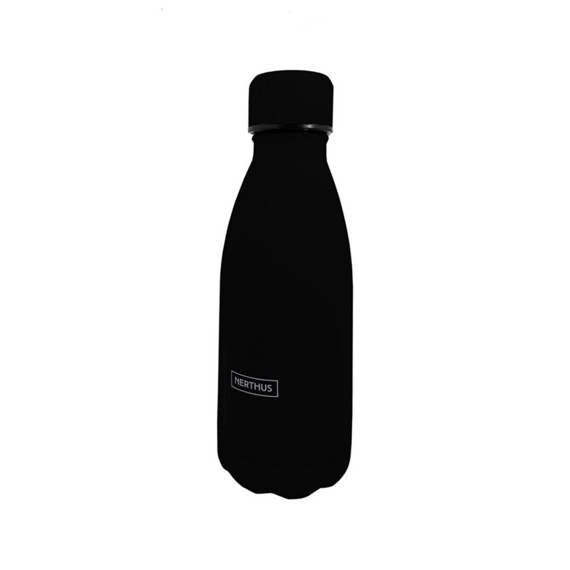 vin bouquet Botellas de Doble Pared de Acero inoxidable - 350 ml Negro