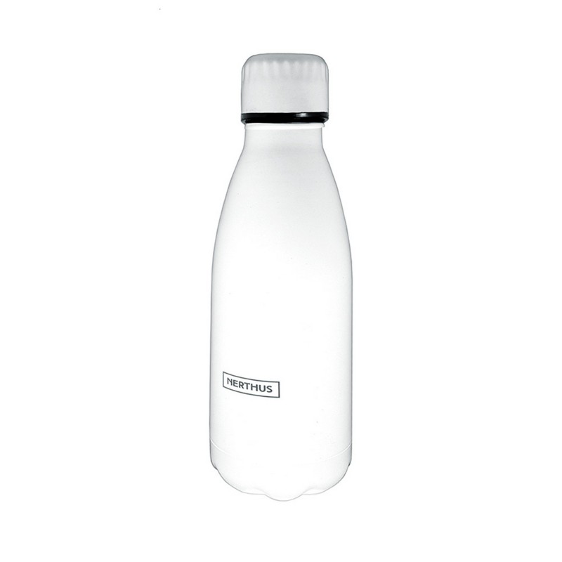 vin bouquet Botellas de Doble Pared de Acero inoxidable - 350 ml Blanco