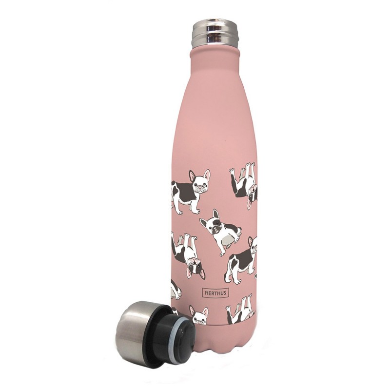 vin bouquet Botella de doble pared de acero inoxidable - 500 ml Perros Precio de fábrica