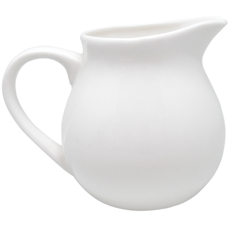 vin bouquet Jarra de Leche de Porcelana de 300 ml Estilo y Practicidad en la Mesa del Desayuno Blanco Gran oferta