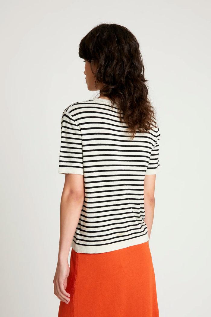 wild pony Top de punto rayas negras Ahorra y exporta