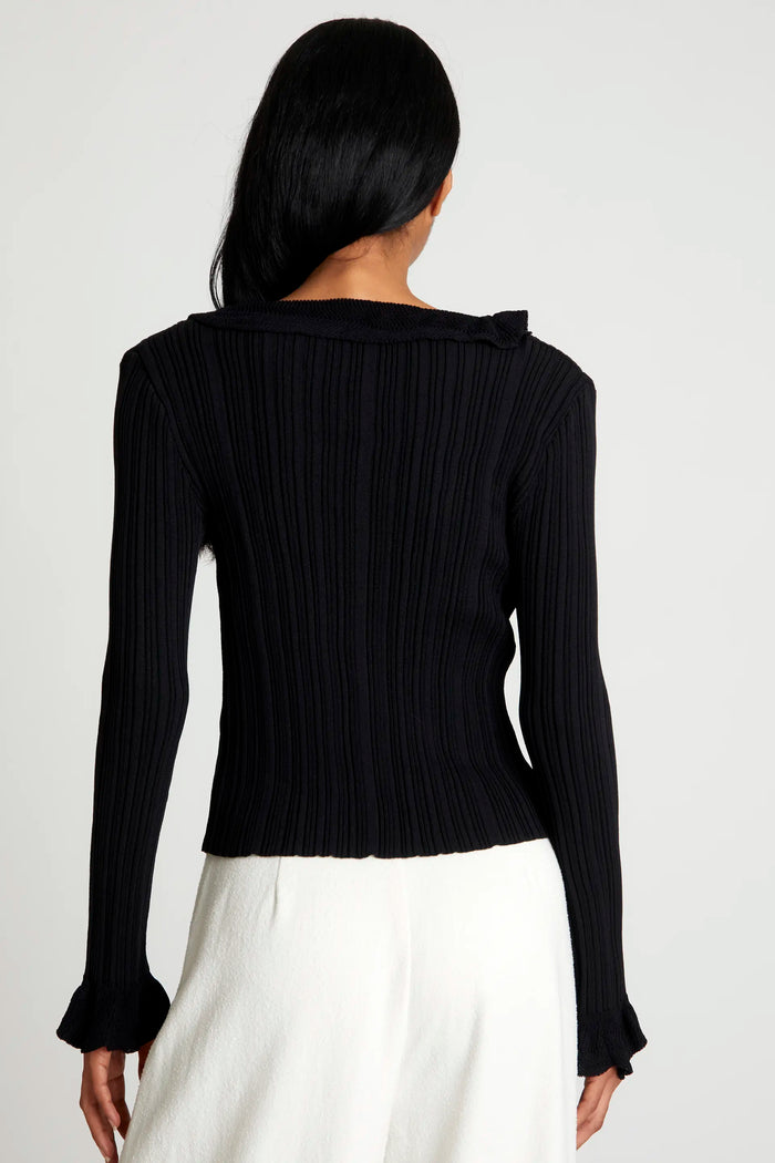 wild pony Top punto volantes negro Precio ultrabajo