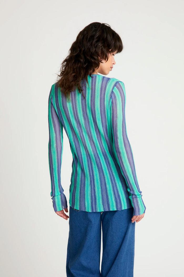 wild pony Top punto con botones azul Rebajas