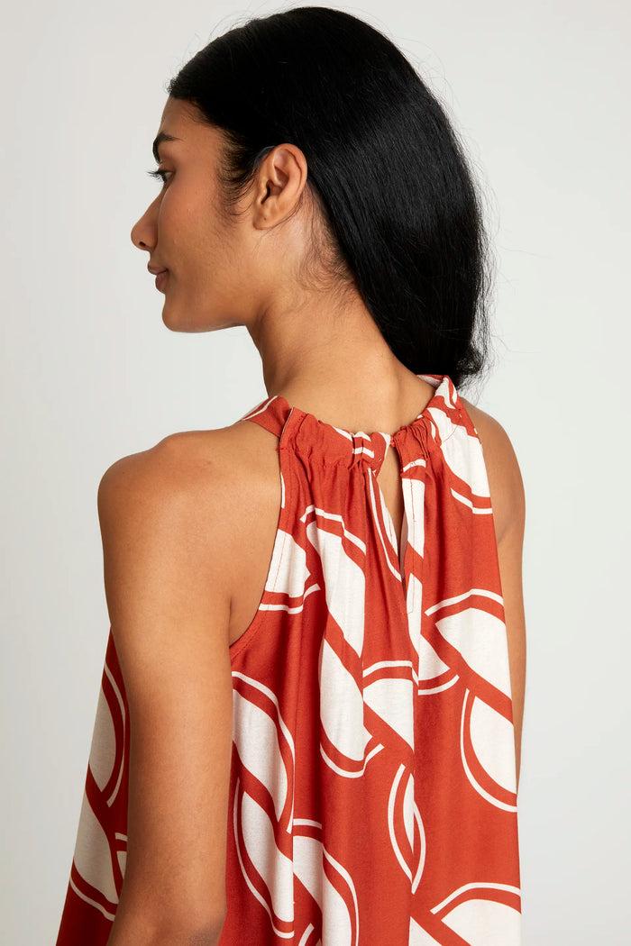 wild pony Vestido largo estampado geométrico Coco Gran oferta