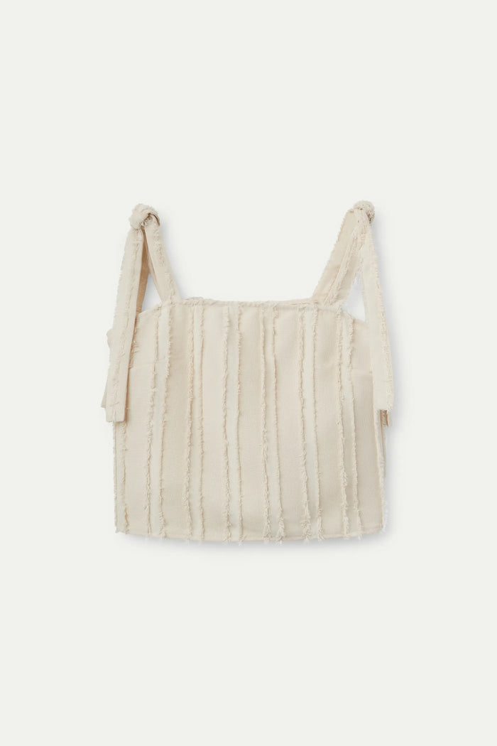 wild pony Top tirantes texturizado blanco Rebajas baratas