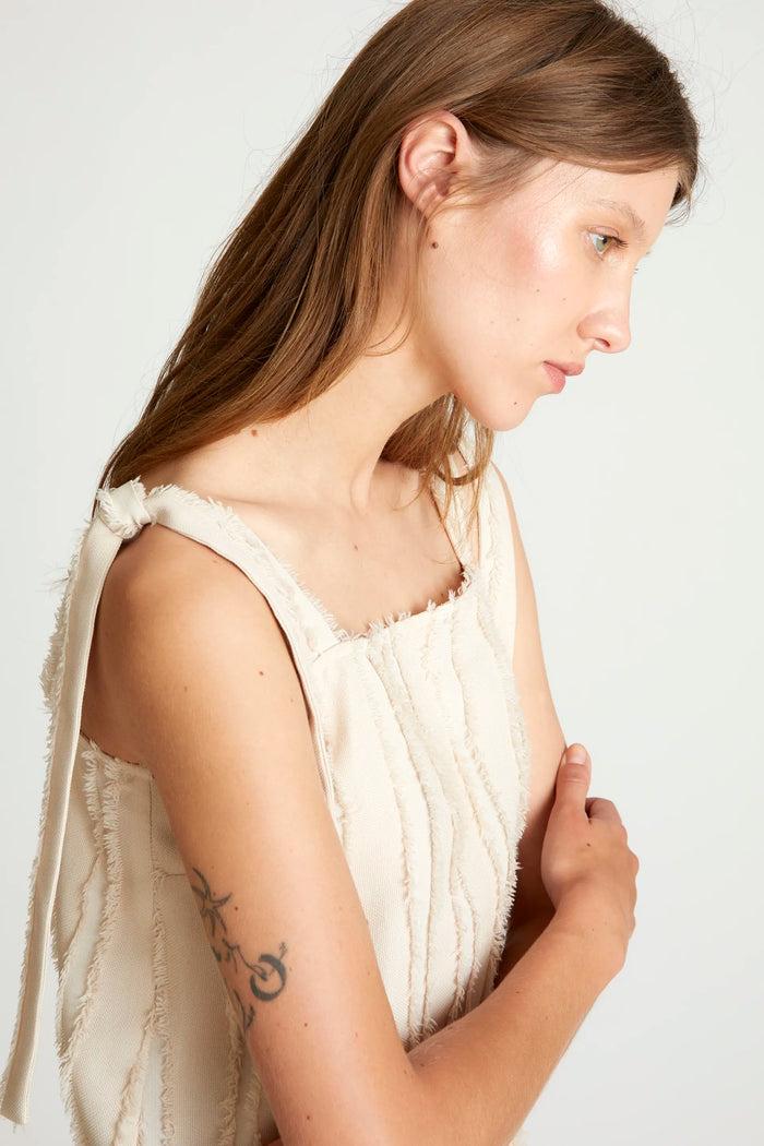 wild pony Top tirantes texturizado blanco Rebajas baratas