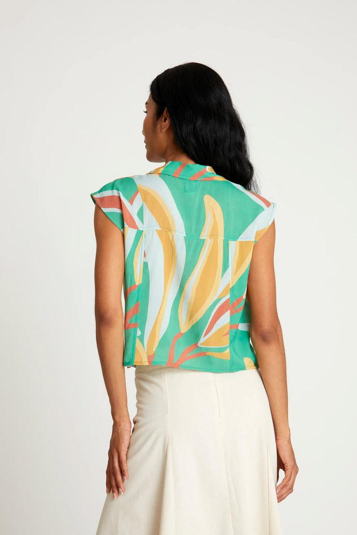 wild pony Top camisero estampado floral Bromelia Oferta especial