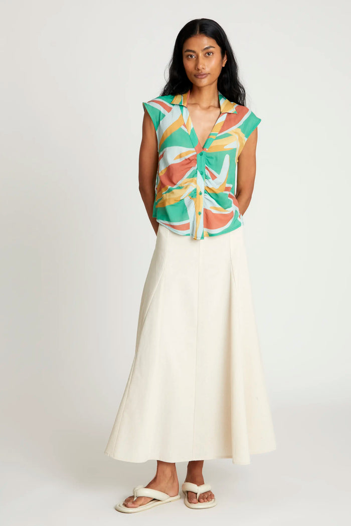wild pony Top camisero estampado floral Bromelia Oferta especial