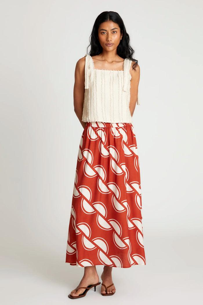 wild pony Falda larga estampado geométrico Coco Solo hoy