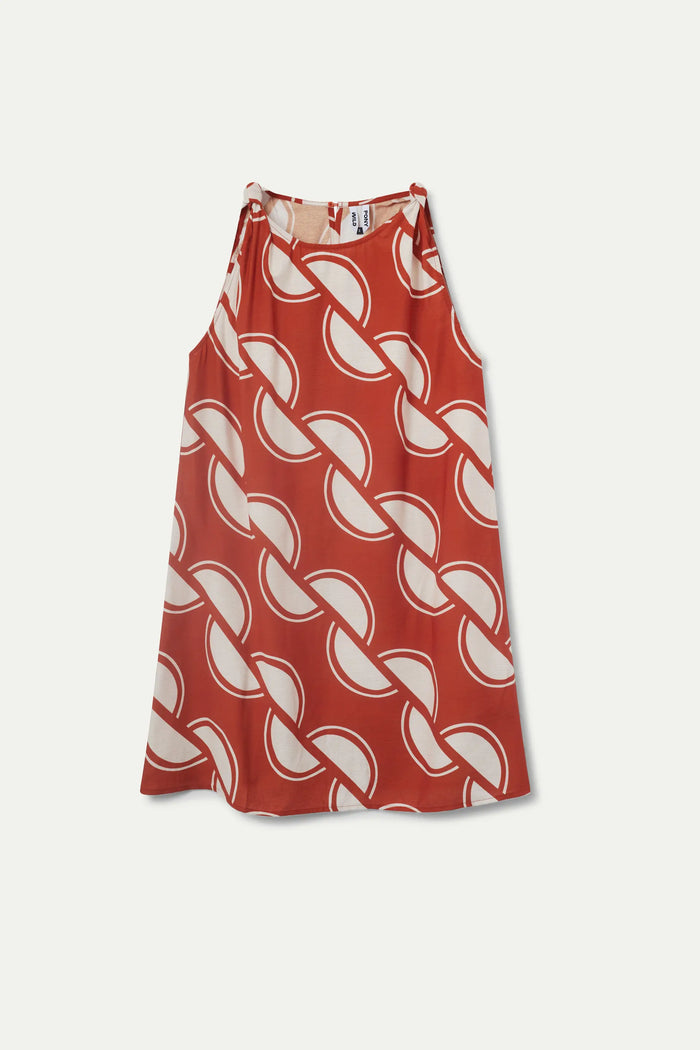 wild pony Vestido corto estampado geométrico Coco Oferta especial de fábrica