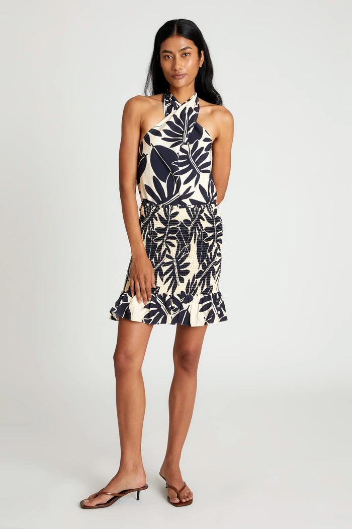 wild pony Top halter floral Filodendro Libre de impuestos