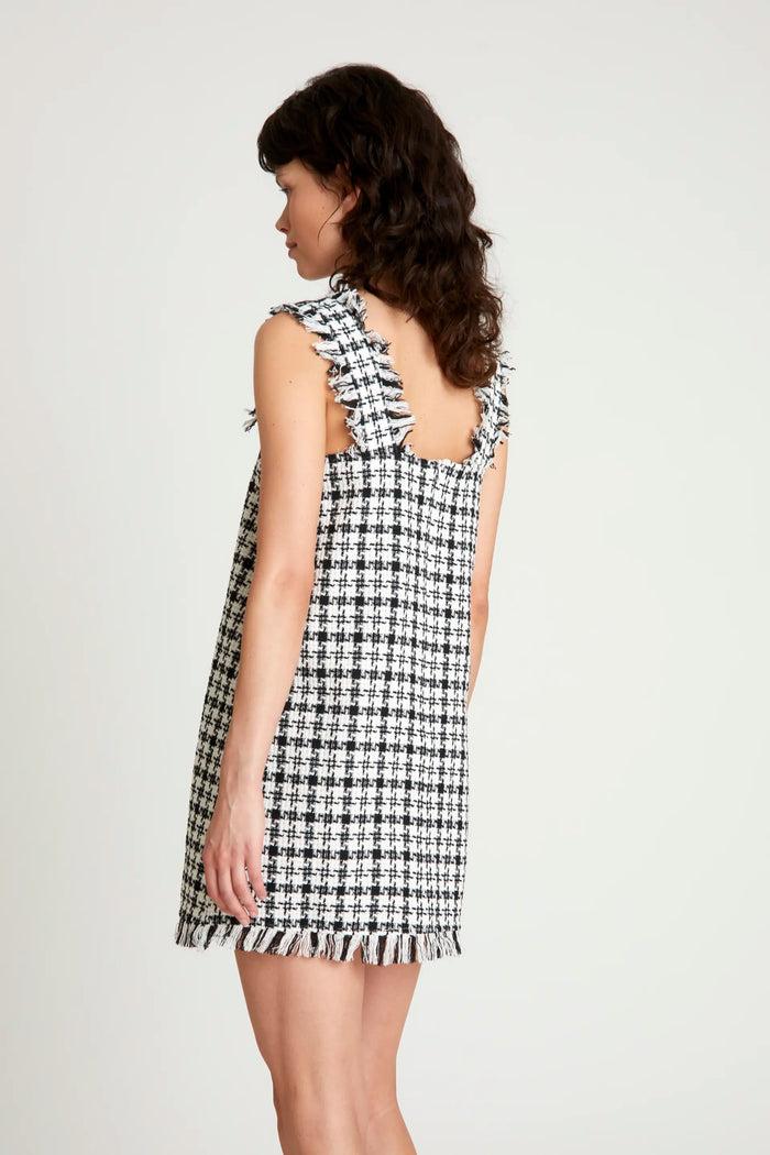 wild pony Vestido corto tweed negro Oferta exclusiva