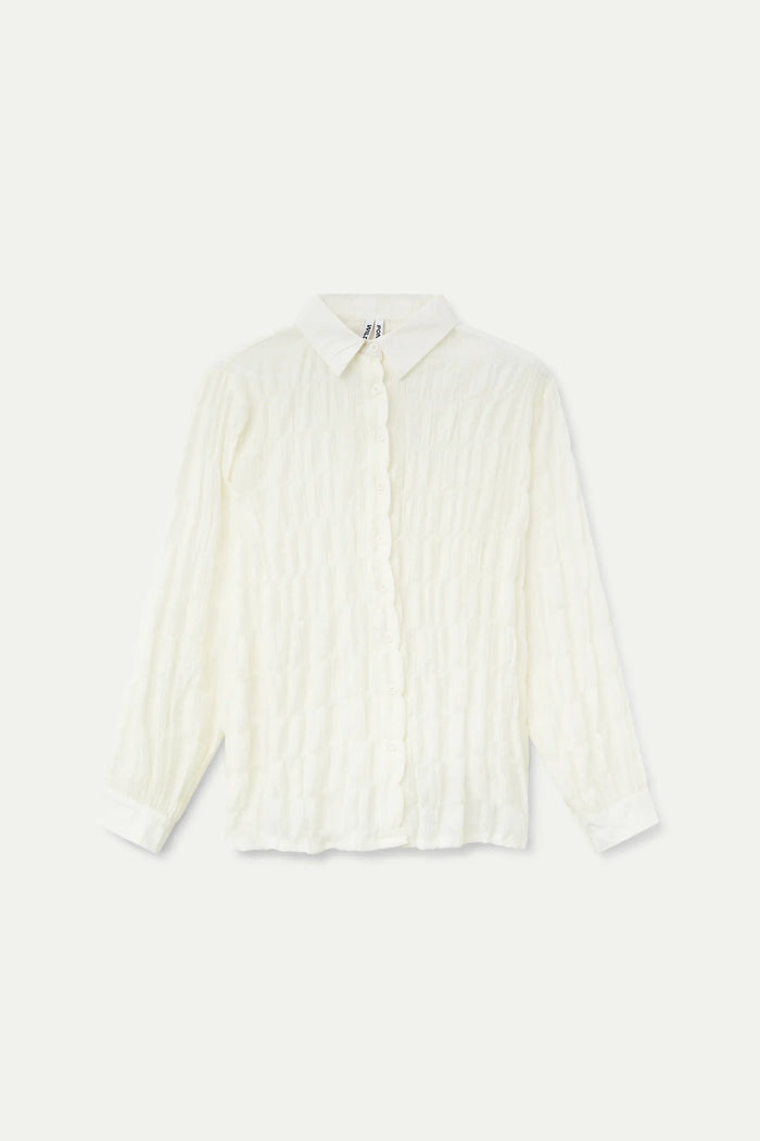 wild pony Camisa textura blanca 2025