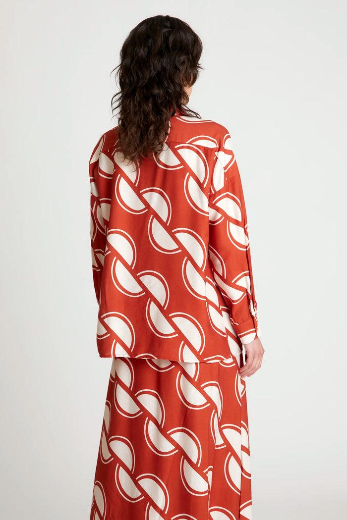 wild pony Camisa estampado geométrico Coco Gran oferta