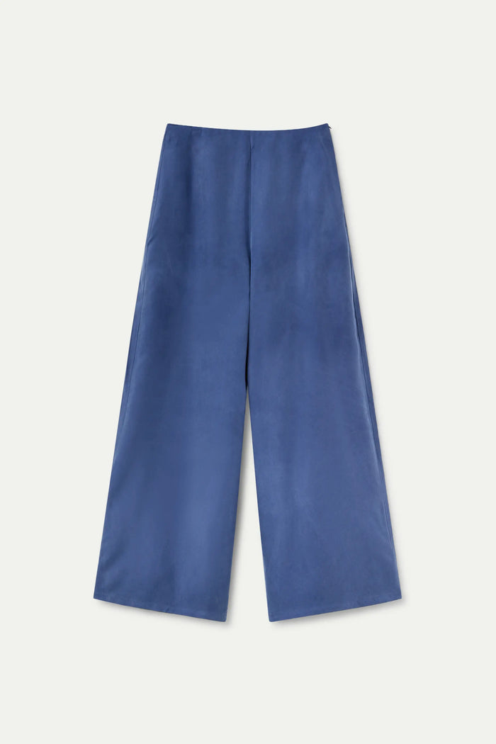wild pony Pantalón largo ancho azul marino Rebajas baratas