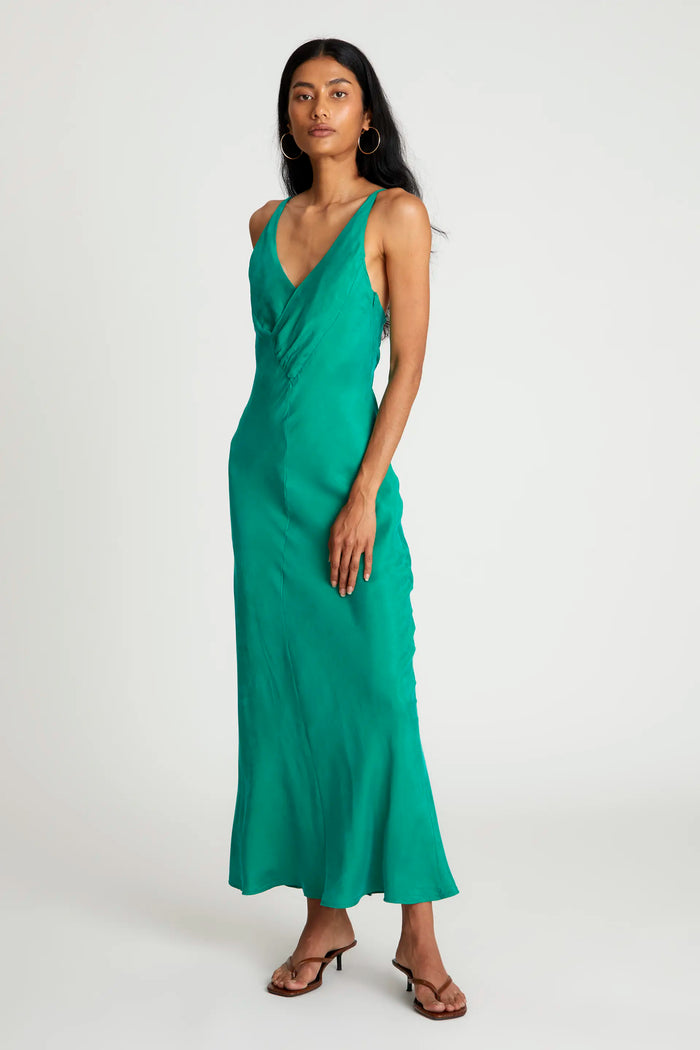 wild pony Vestido largo tirantes verde