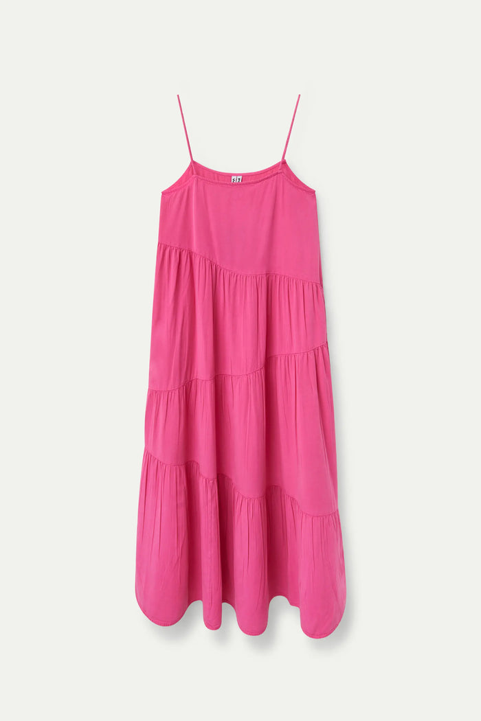 wild pony Vestido largo amplio rosa Solo hoy