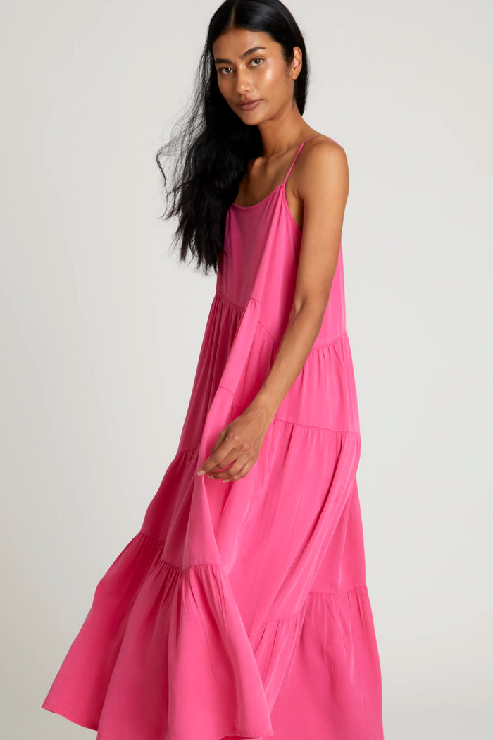 wild pony Vestido largo amplio rosa Solo hoy