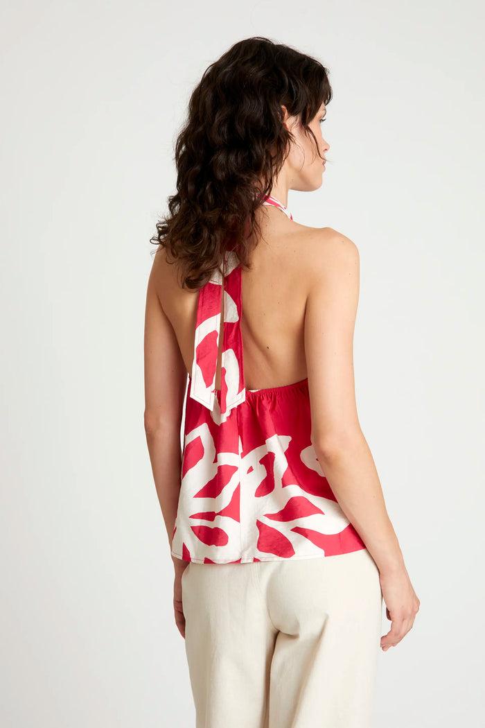 wild pony Top halter floral Gaura Grandes descuentos