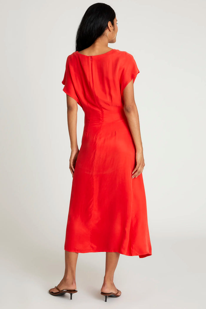 wild pony Vestido midi manga corta rojo En oferta