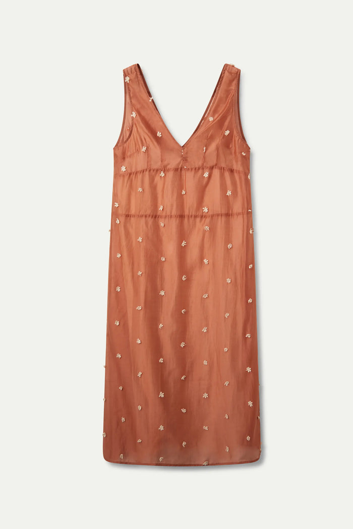 wild pony Vestido midi flores marrón Outlet online
