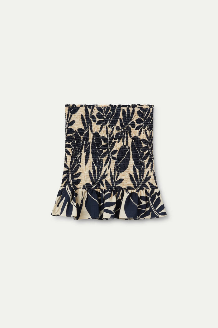 wild pony Falda corta estampado floral Filodendro Venta caliente