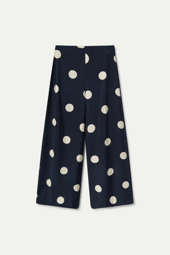 wild pony Pantalón largo lunares azul marino Gran oferta