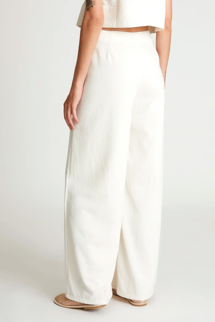 wild pony Pantalón recto tweed blanco Tienda