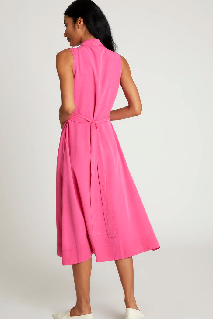 wild pony Vestido midi camisero rosa Rebajas online