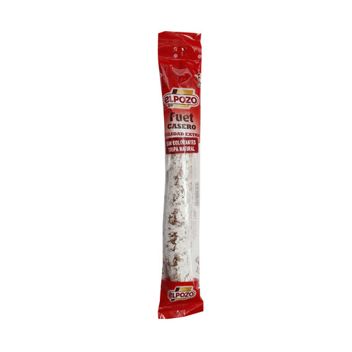 Alcampo EL POZO Fuet casero de calidad extra sin colorante y embuchado en tripa natual EL POZO 150 g