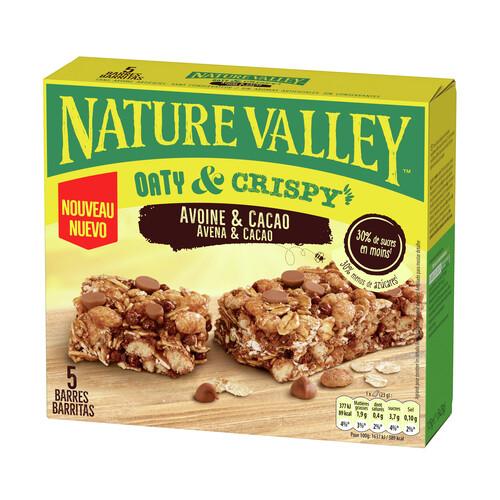 Alcampo NATURE VALLEY Barritas de cereales de avena y cacao 5 uds 115 g