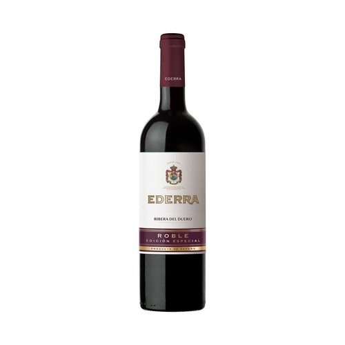 Alcampo EDERRA Edición especial Vino tinto roble con D.O Ribera del Duero botella 75 cl