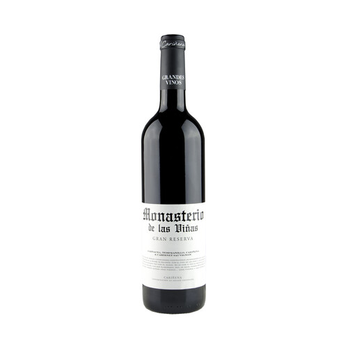 Alcampo MONASTERIO DE LAS VIÑAS Vino tinto gran reserva D.O.P Cariñena MONASTERIO DE LAS VIÑAS botella de 75 cl