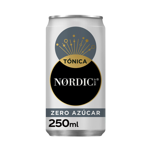 Alcampo NORDIC MIST Original Tónica clásica zero azúcar lata de 25 ml
