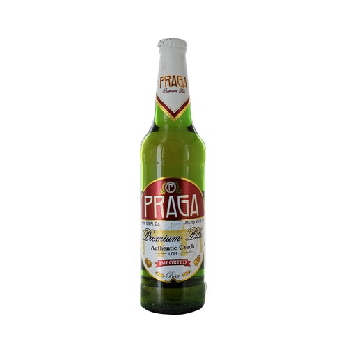 Alcampo PRAGA Cerveza Checa rubia de importación 50 cl