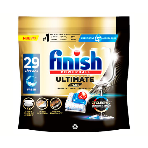 Alcampo FINISH Ultimate Plus Lavavajillas a máquina 29 ds. 283 g