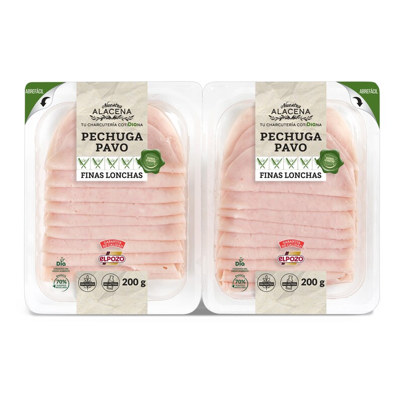 Dia Pechuga de pavo Nuestra Alacena de Dia sobre 2 x 200 g