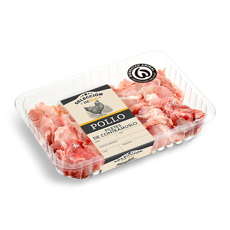 Dia Filetes de contramuslo de pollo Selección de Dia bandeja 500 g aprox