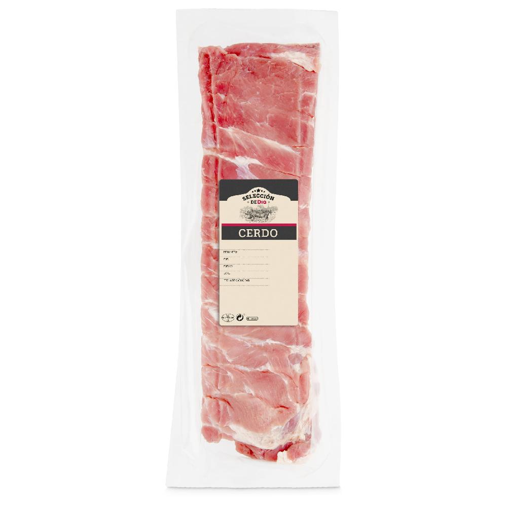 Dia Tira de costilla de cerdo envasada al vacío Selección de Dia bolsa 900 g aprox