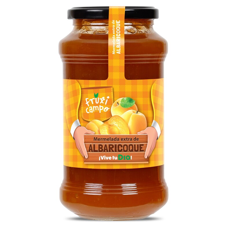 Dia Mermelada de albaricoque extra Fruticampo de Dia frasco 650 g